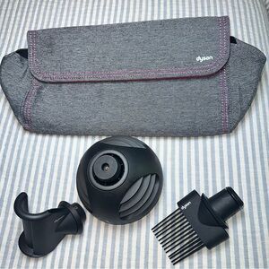 Genuine Dyson Airwrap Attachments Lot w/ Storage Pouch Smoothing Dryer Brush OEM